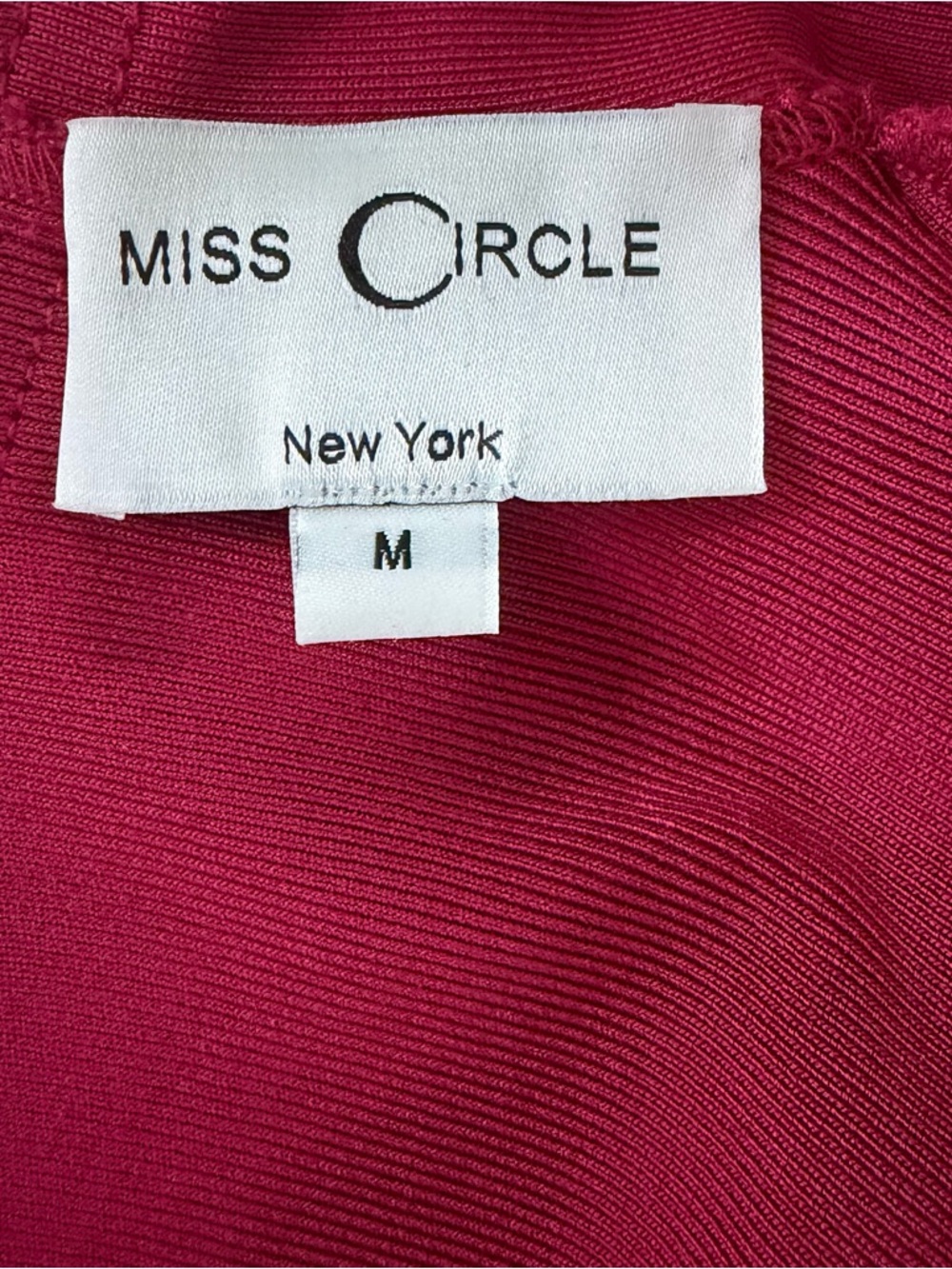 Miss circle Burgundy Long-Sleeve Cutout Bodycon Dress Size M - Picture 8 of 13